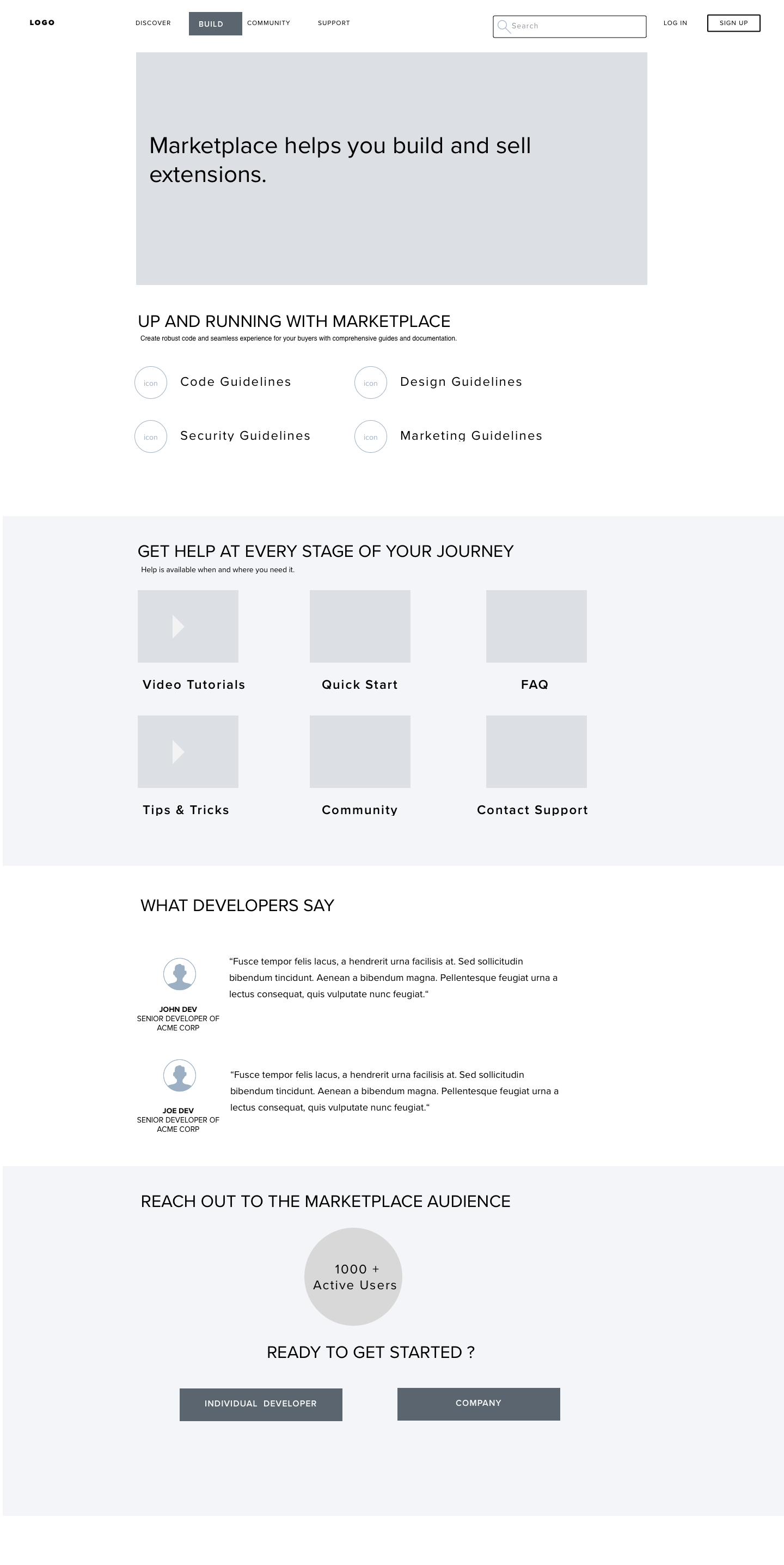 Getting Started Screen